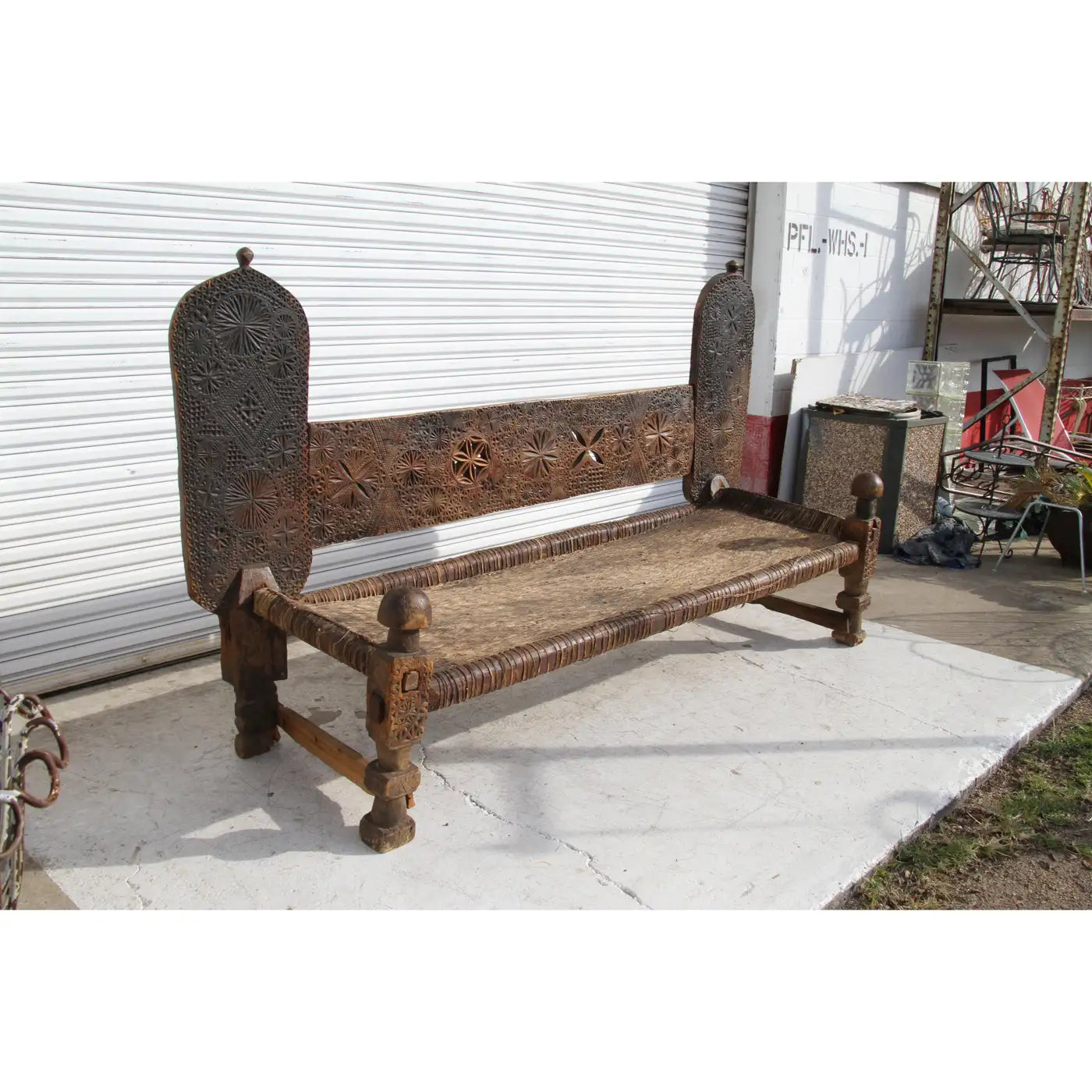 Antique 19th Century Swat Valley Charpoi Bench