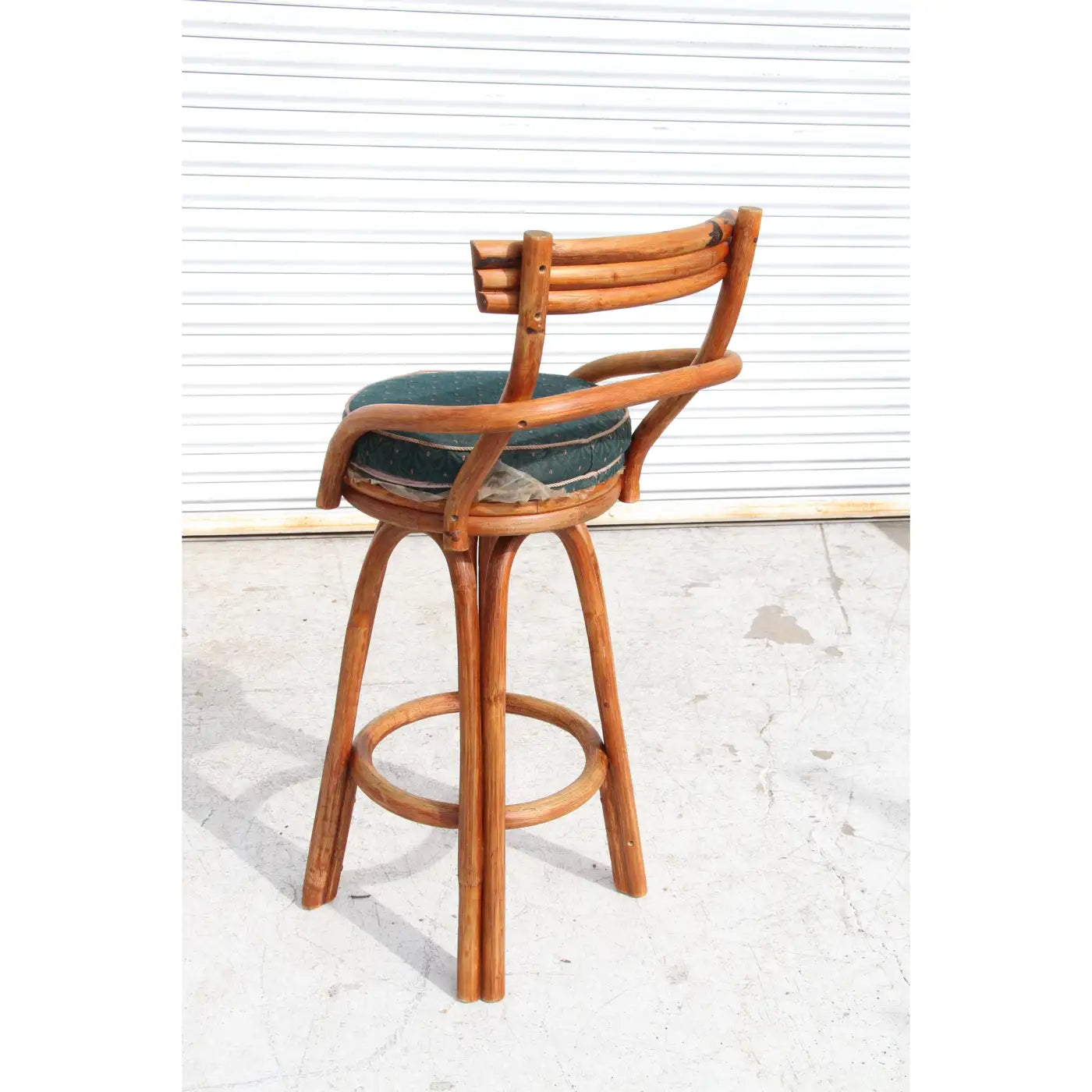 Midcentury Paul Frankl Style Stools with Swivel