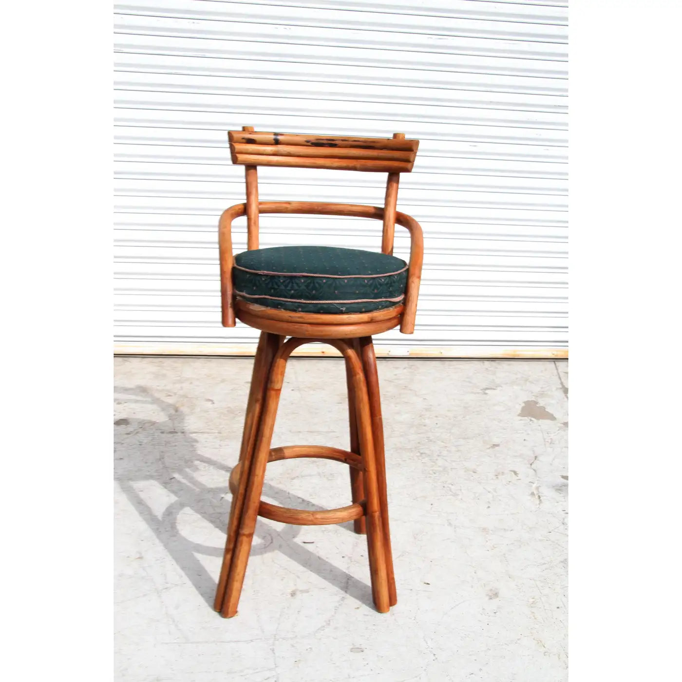 Midcentury Paul Frankl Style Stools with Swivel