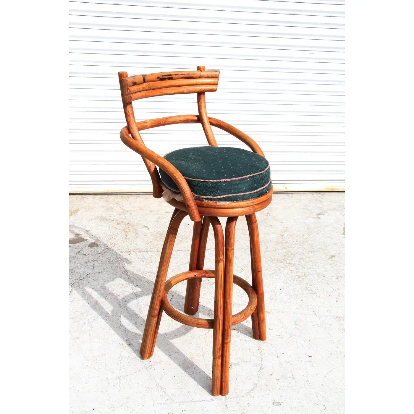 Midcentury Paul Frankl Style Stools with Swivel