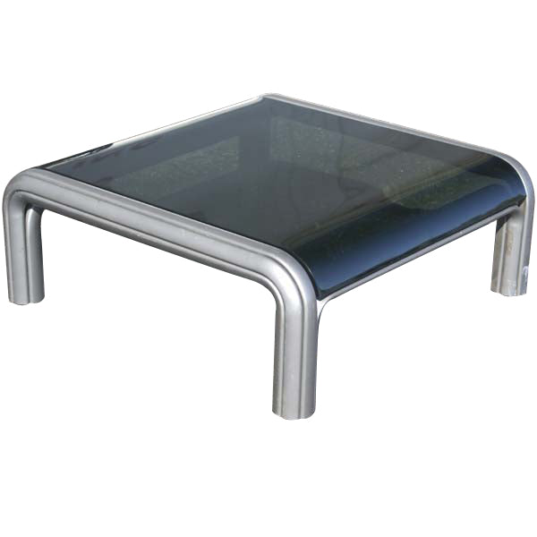 Knoll Coffee Table Steel - Experience the perfect fusion of form and function with this modern masterpiece by Gae Aulenti, showcasing a durable steel frame and elegant glass top.