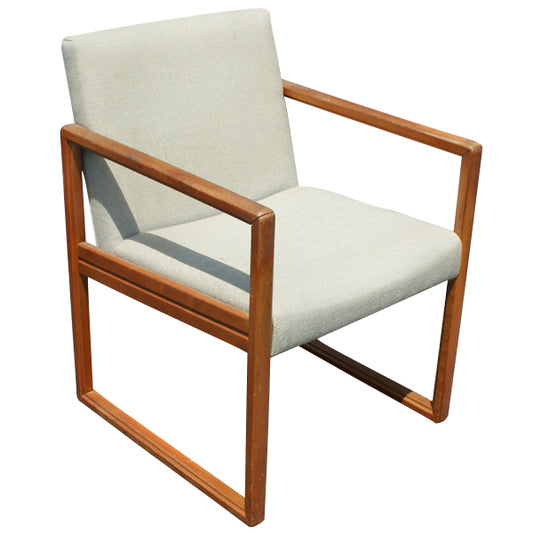 Vintage Mid Century Stow Davis Wood Arm Side Chair