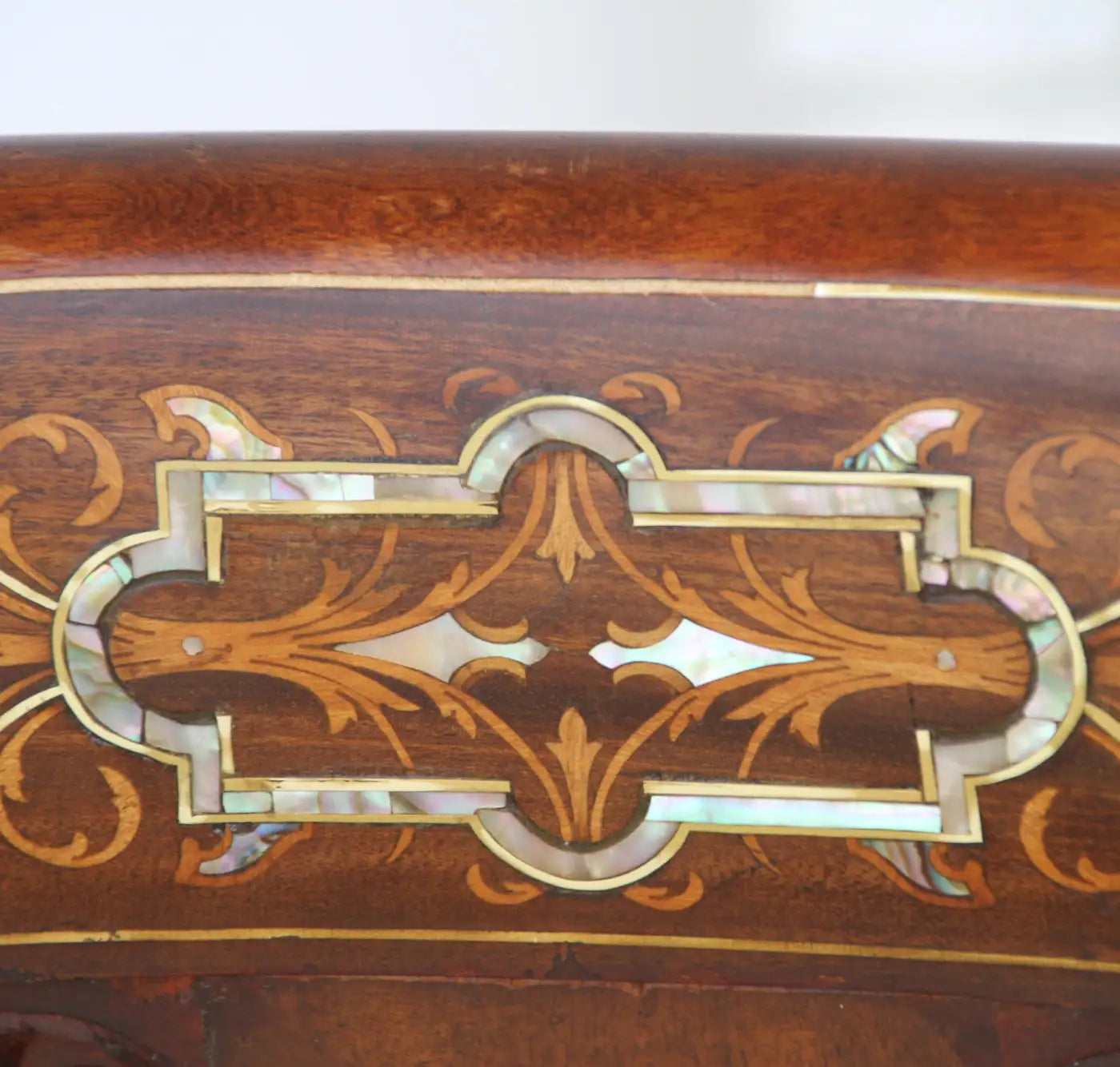 Victorian Style Barrel Inlaid Chair