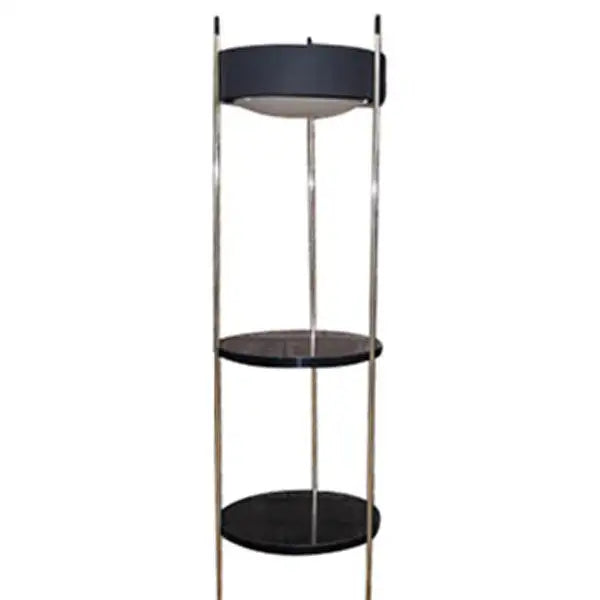 Laurel Lamp Co. Shelved Metal Floor Lamp Side Table (MR5330)