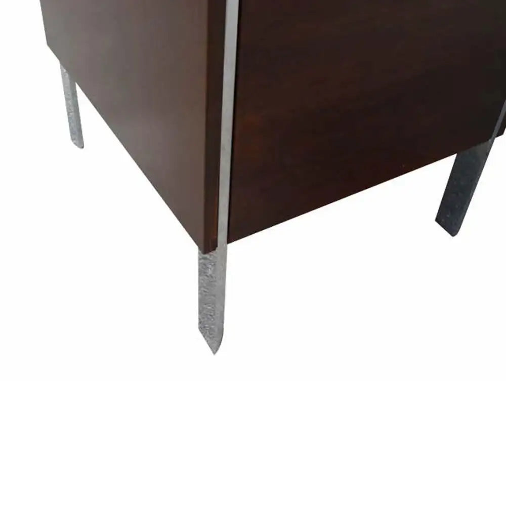 6ft Stow Davis Dark Walnut Knee Hole Credenza Desk