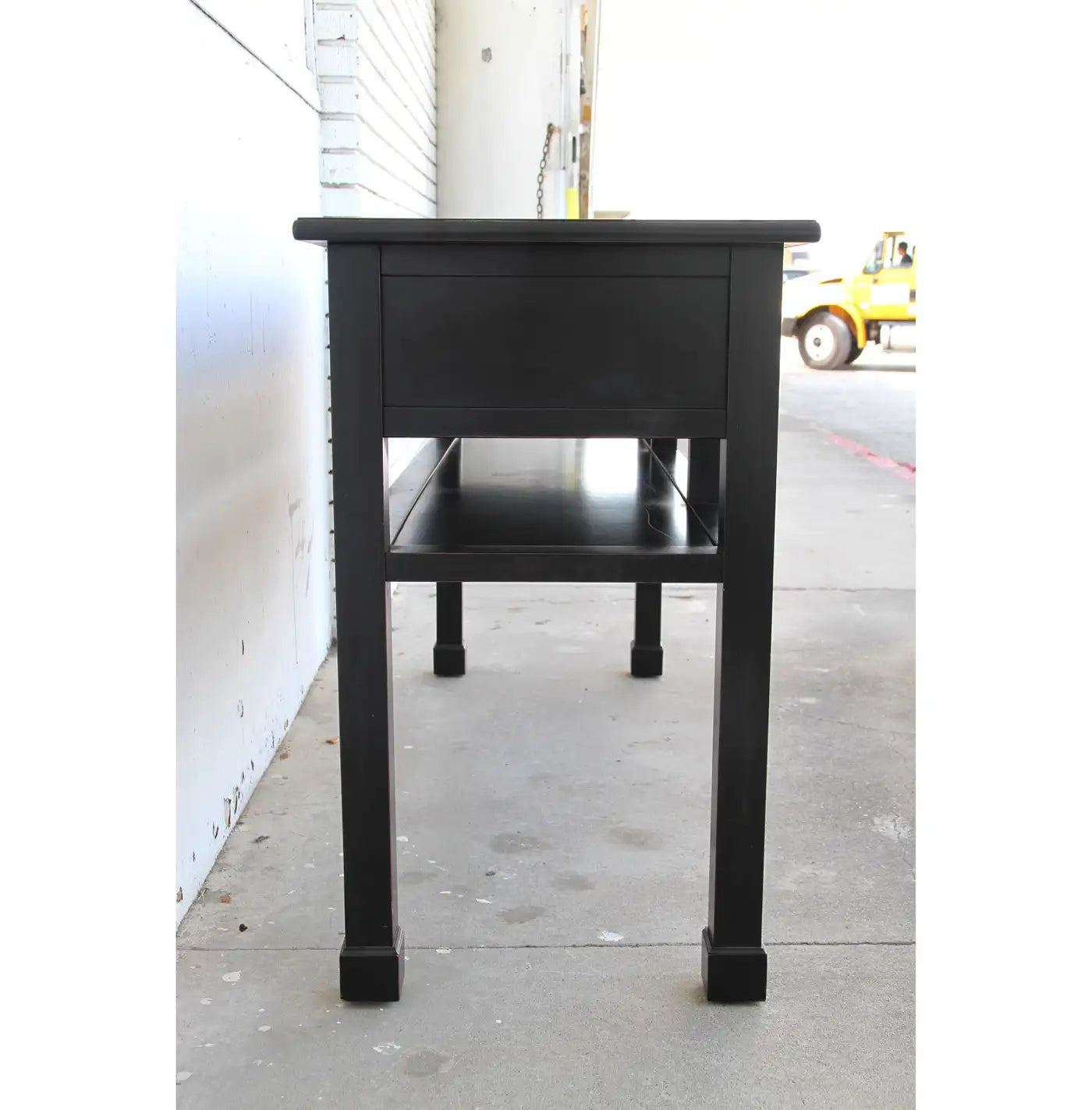 Chin Hua Baker Style Ebonized Console Table