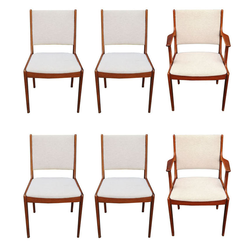 Vintage Johannes Andersen for Uldum Mobelfabrik Danish Teak Dining Chairs