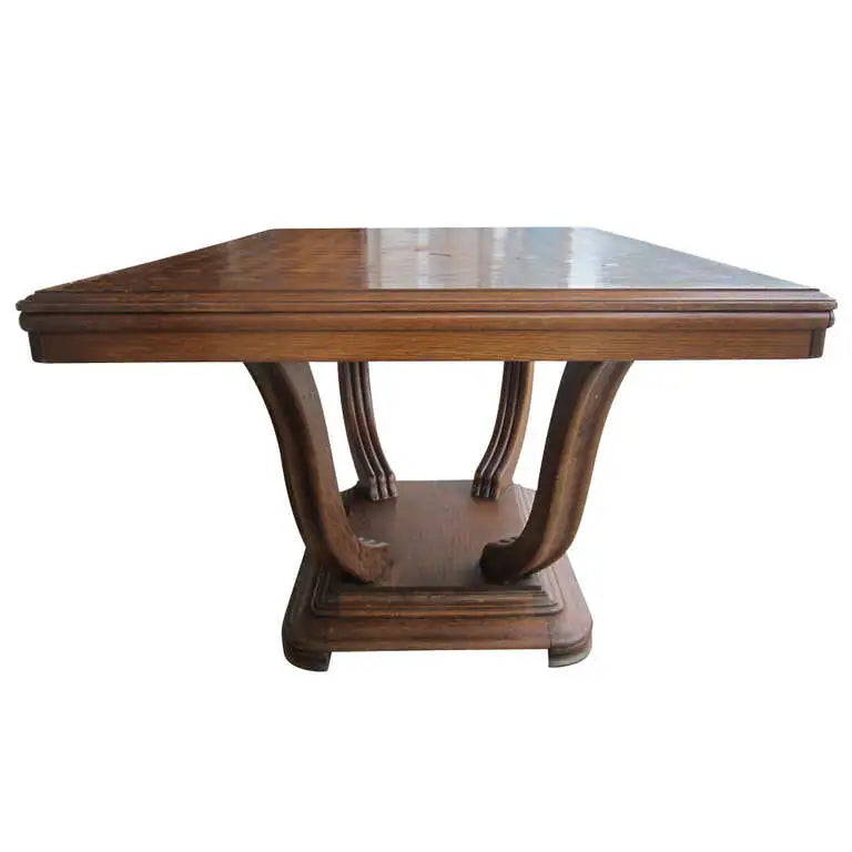 Art Deco Style Oak Dining Table