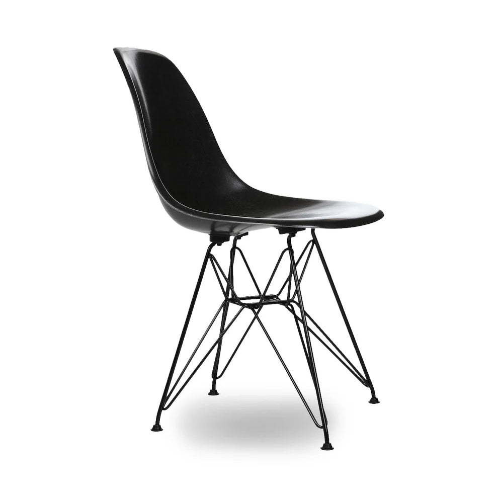 Eames Molded Fiberglass Side Chair - Black