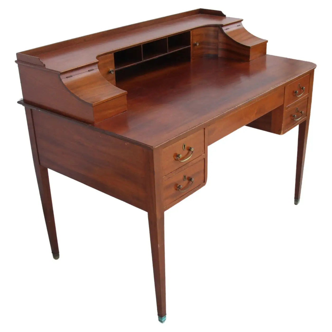 Inlaid Mahogany  Turn of the Century Desk