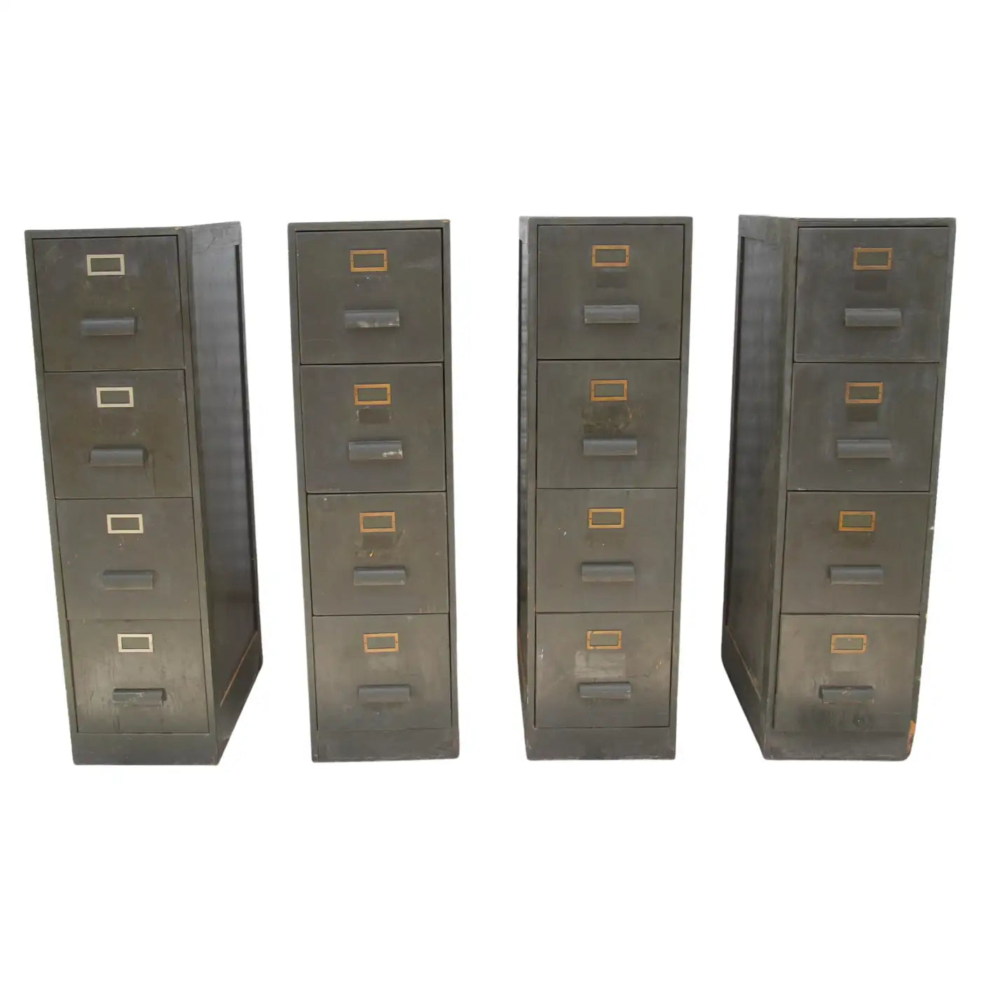 4 Drawer Painted Wood File Cabinets