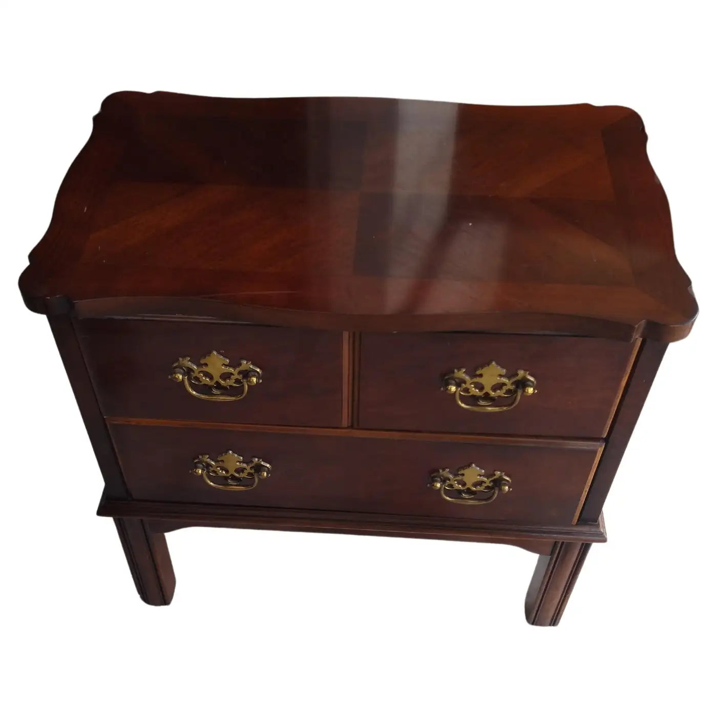 Diminutive Lane 2 Drawer Chest w/ Brass Handles