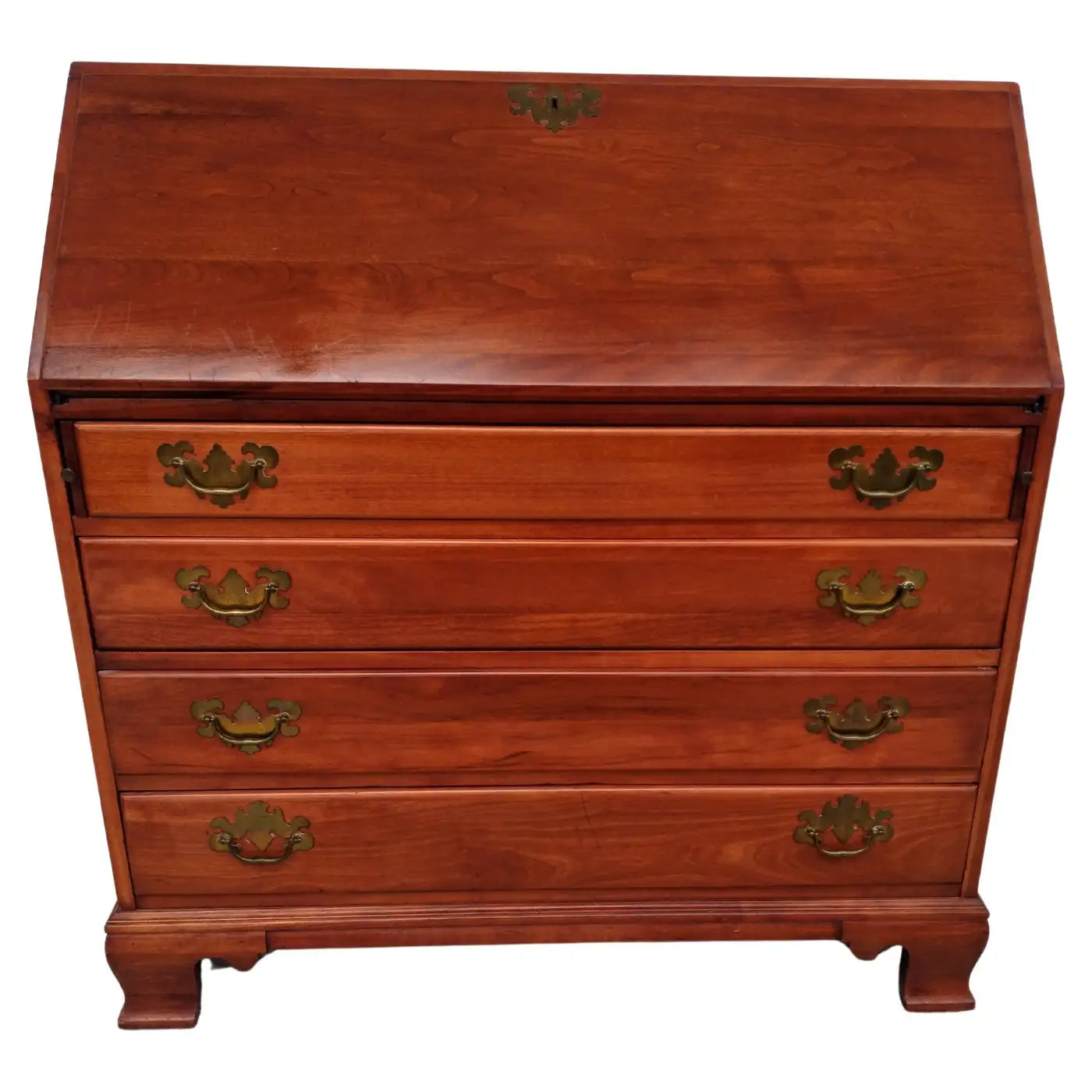 4 Drawer Willett Wildwood Cherry Secretary