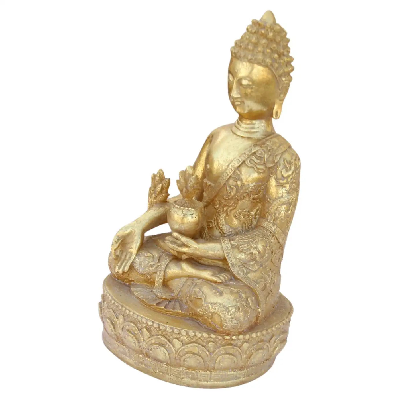 Gilted Bronze Meditating Buddha