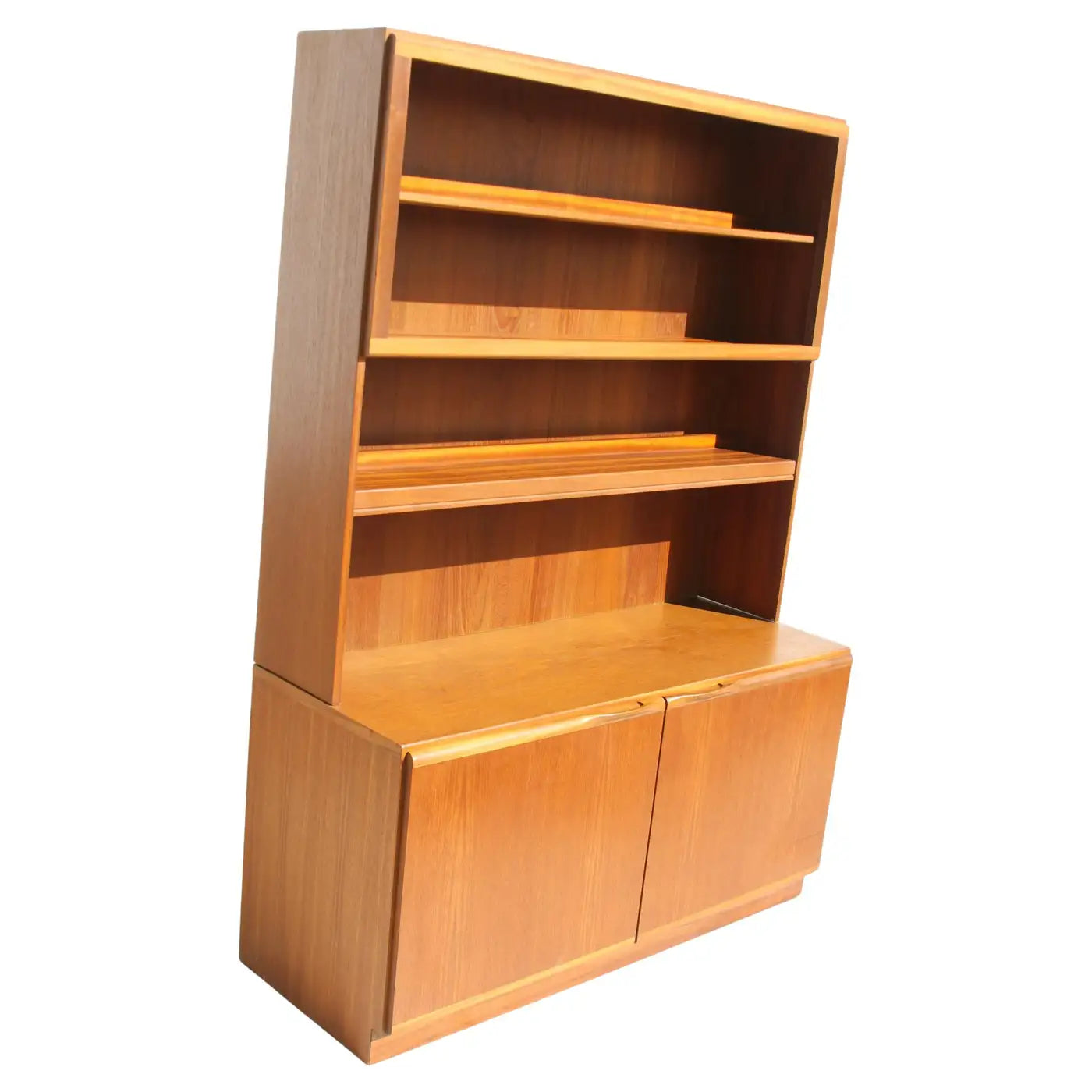 Danish Teak Bookcase with Cabinet