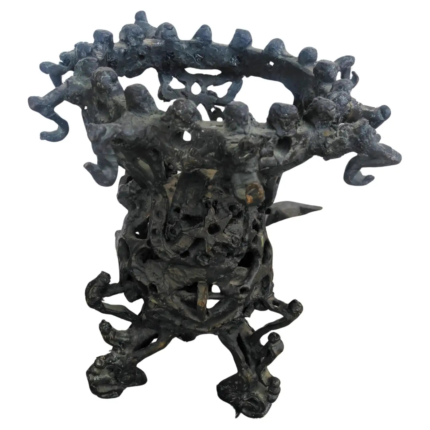 Bronze Brutalist Sculpture