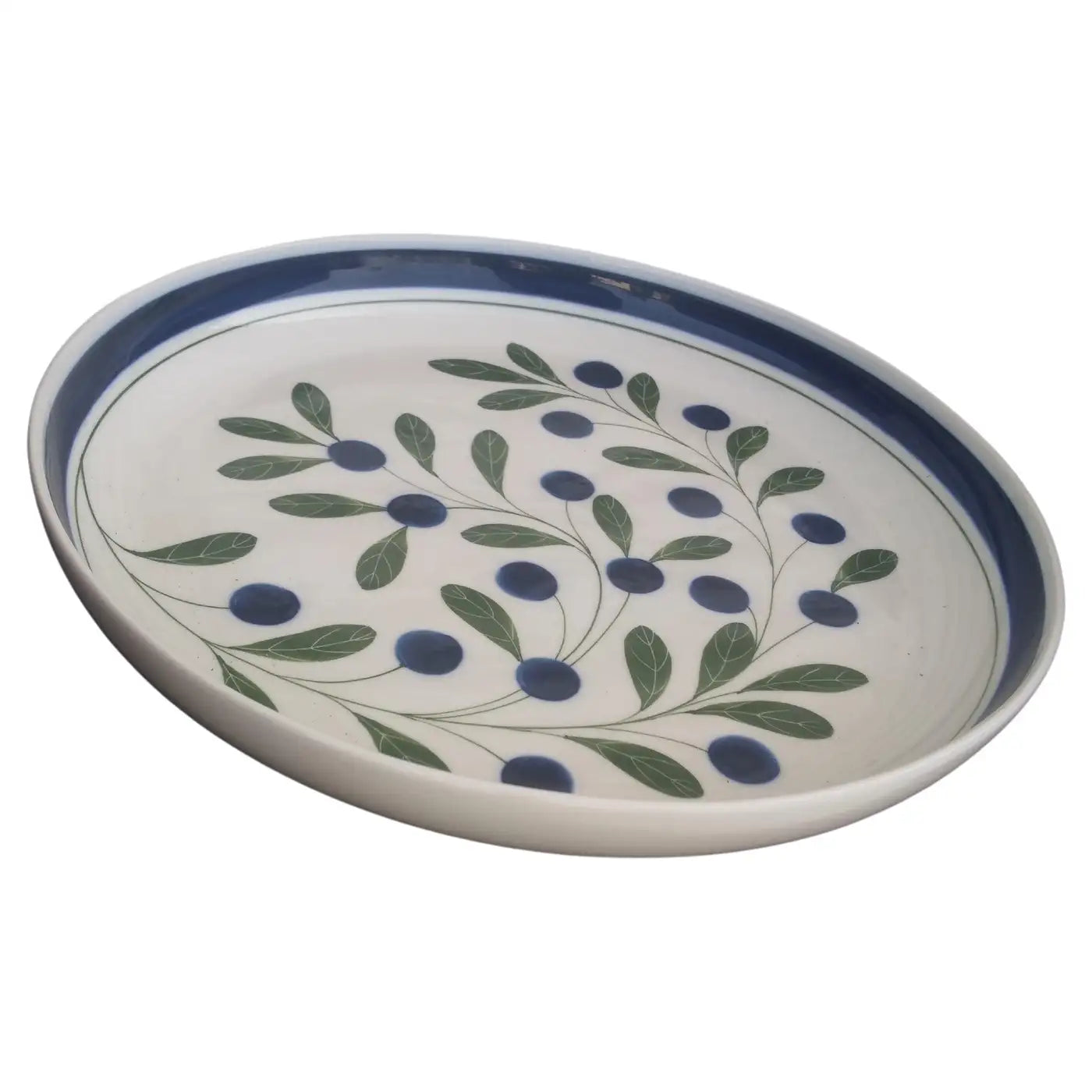 Dansk Ceramic Blueberries Serving Platter