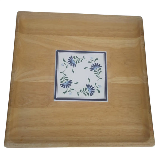 Dansk Butcher Block with Tile Inset