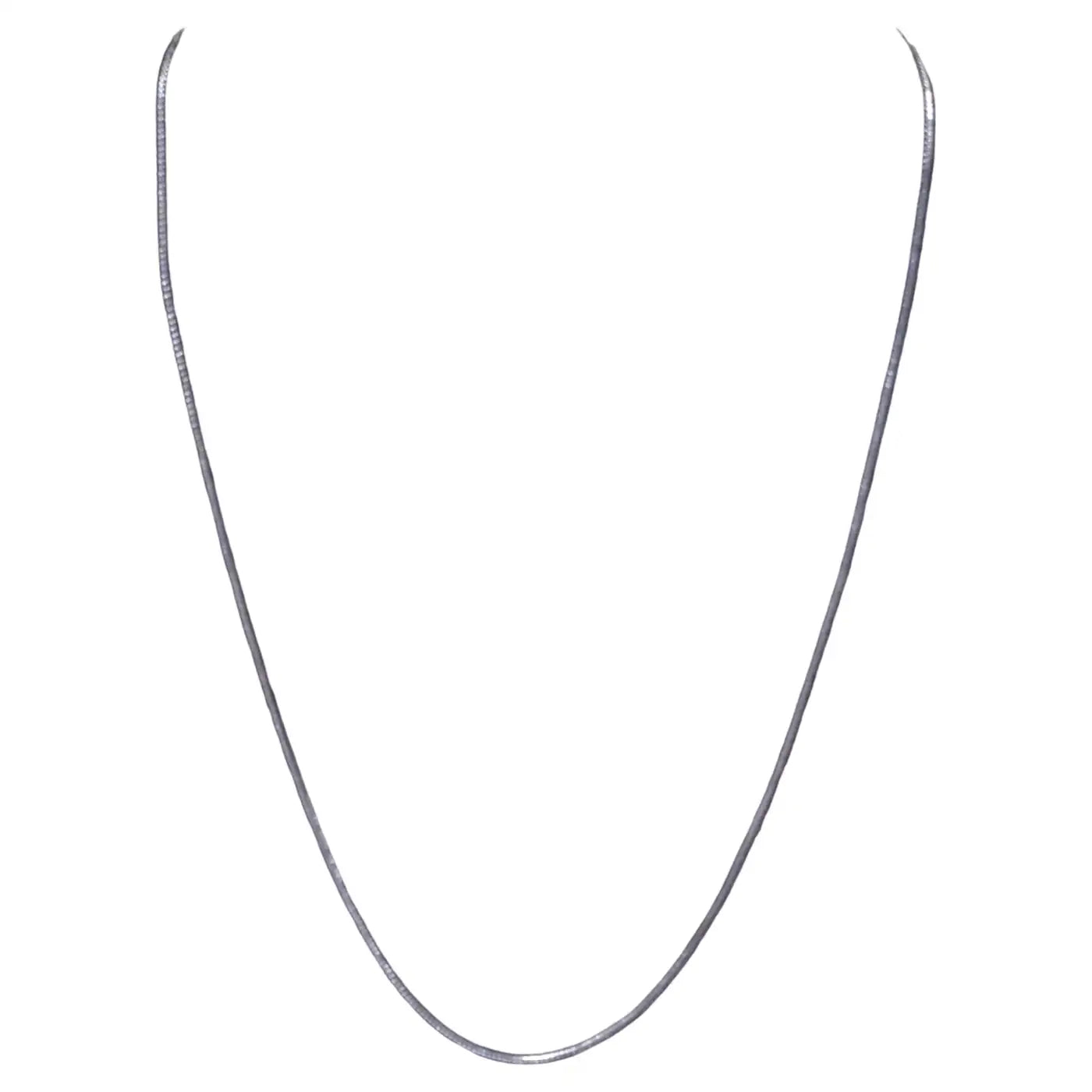 20" inch Serpentine Sterling Silver Necklace