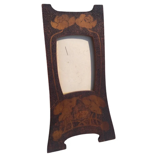 19th Century Hand Carved Photo Picture Frame