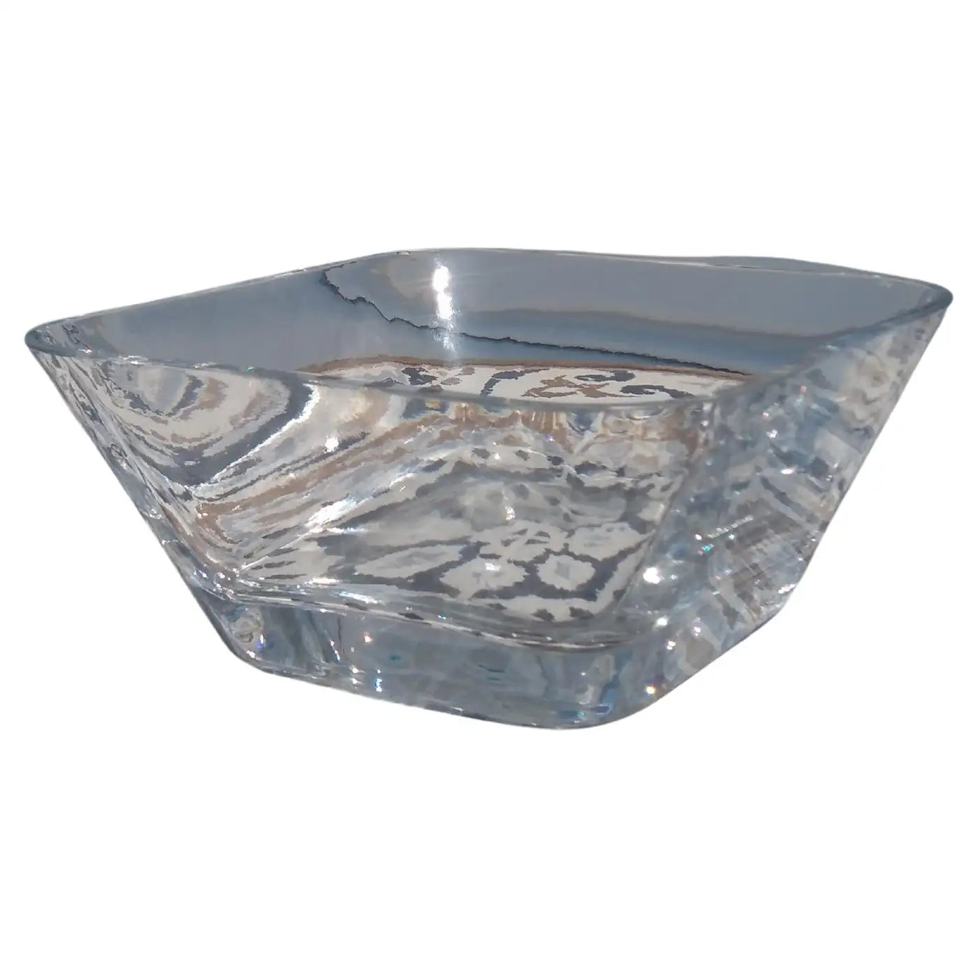 Heavy Crystal Square Shaped Bowl