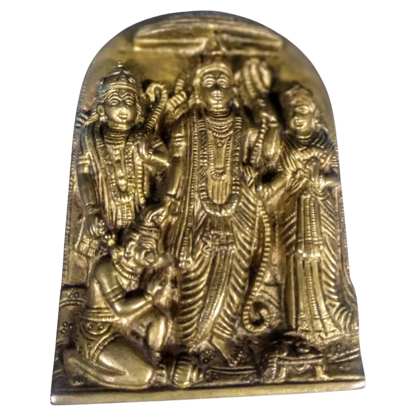 Heavy Brass Cast Ram Darbar Plaque