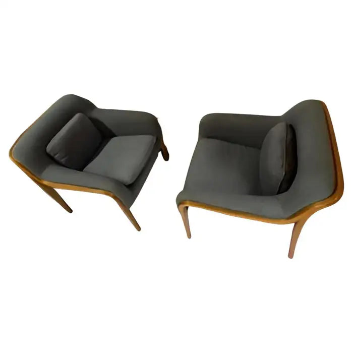 Pair Of Bill Stephens For Knoll Lounge Chairs