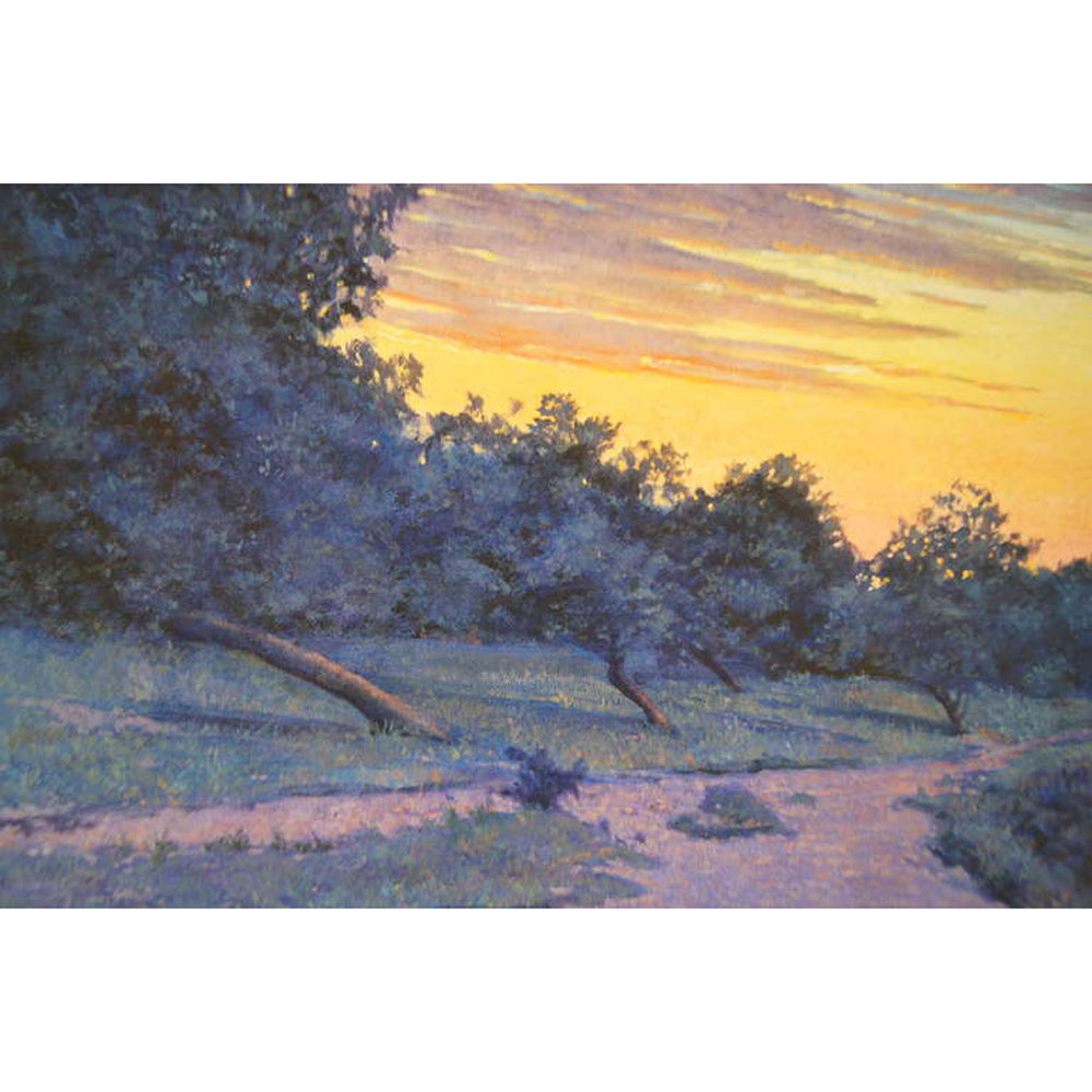 Tim Saska “Sunset on the Guadalupe” Acrylic on Canvas – signed