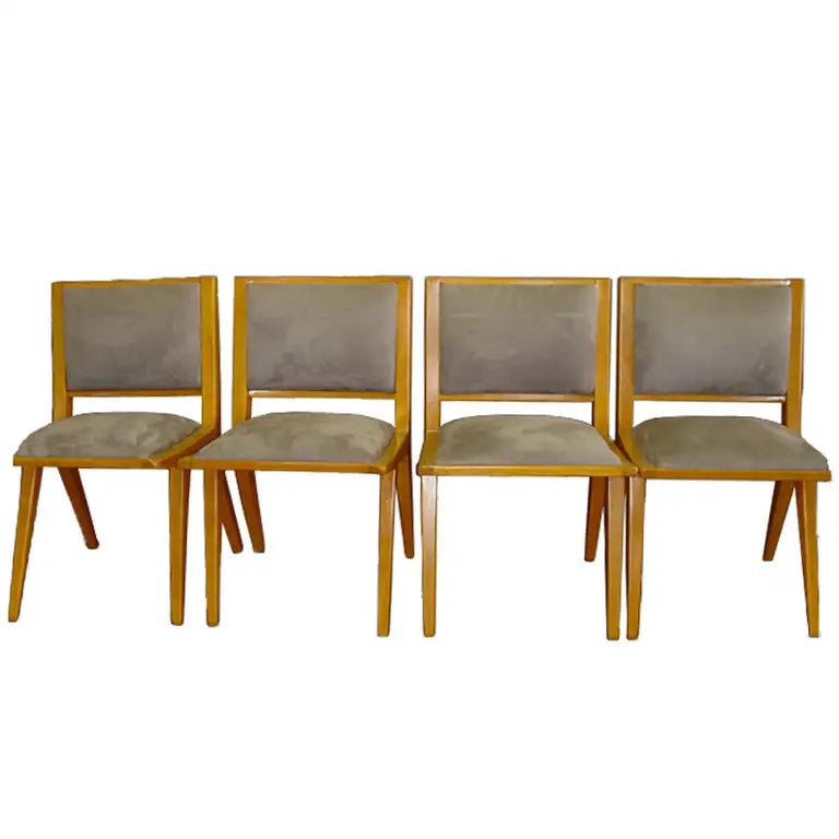 Restored Jens Risom Dining Side Armless Chairs