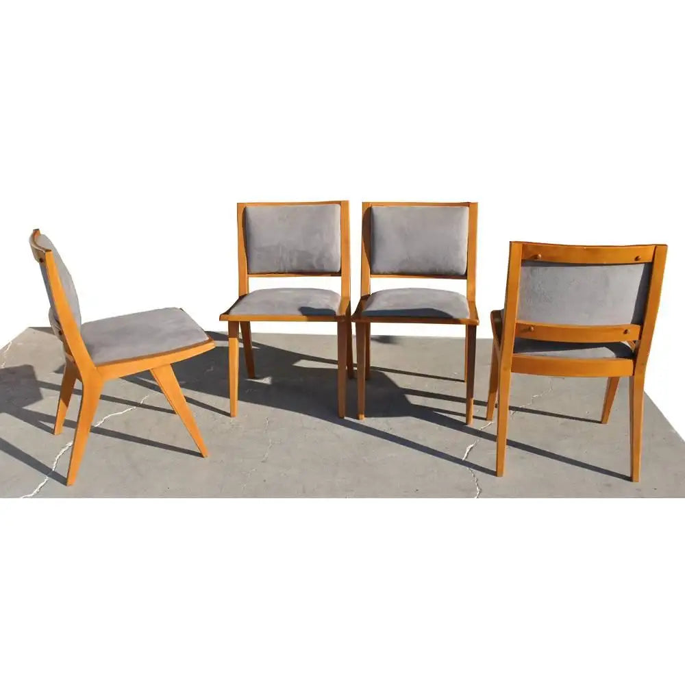 Restored Jens Risom Dining Side Armless Chairs