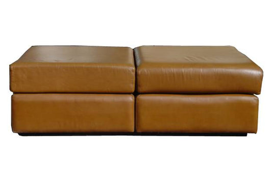 Modern Leather Ottoman