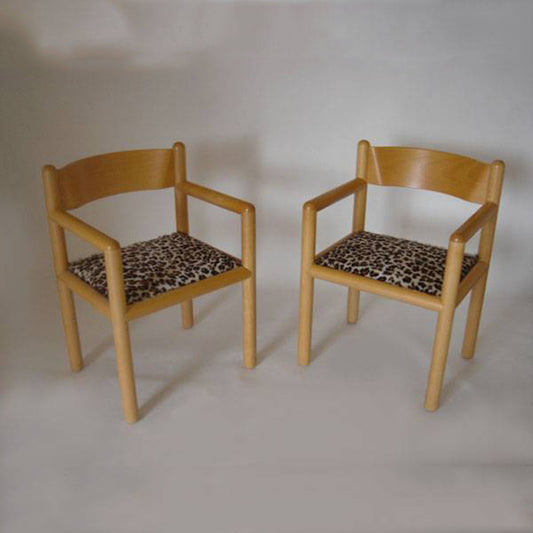 Vintage Sunar Vignelli Acorn Side Arm Chairs