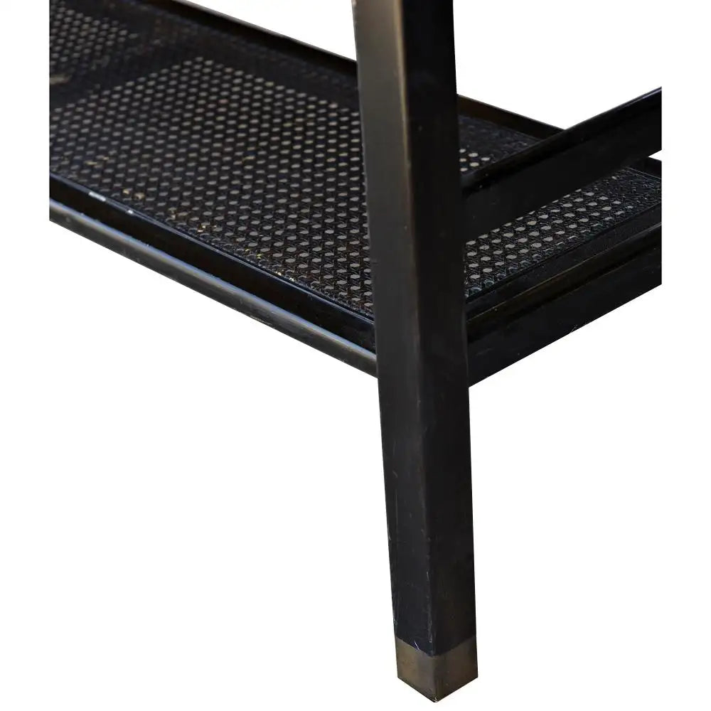 Mid Century Ebonized Console Table in the Manner Of James Mont