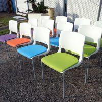 Teknion Stacking Guess Chairs in 4 colors