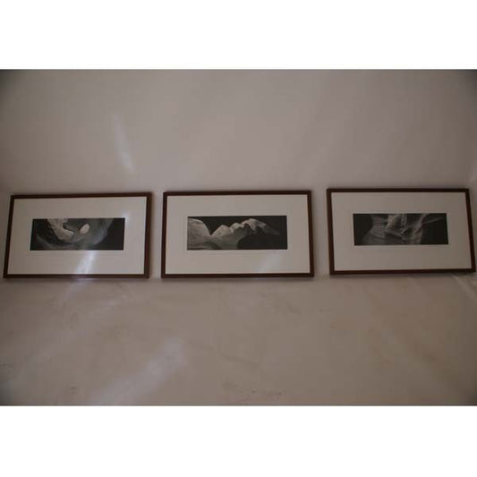 (3) Original Gary Faye Framed Panoramic Photograph Set